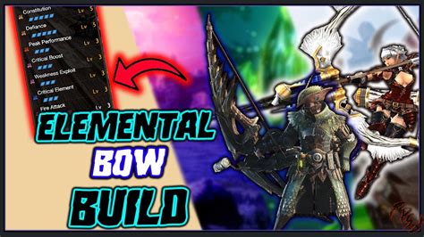 Bow Build A lethal ranged weapon option. . Bow build sunbreak